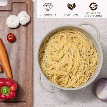 Get the Stylish 5 Quart Metal Colander for Your Kitchen