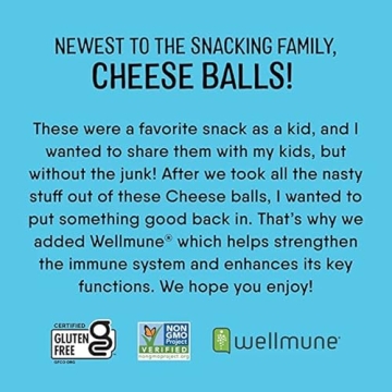 The Good Crisp Company, Cheese Balls, Cheddar, 2.75 Ounces (Pack of 3)