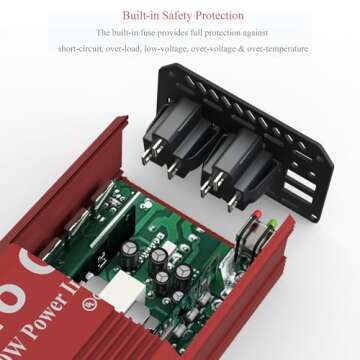 Pro Chaser 400W Car Power Inverter with USB Ports and Adaptors