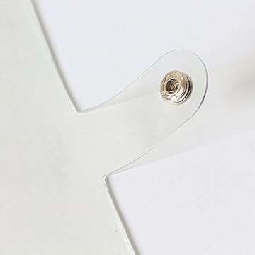 Chris.W 1Pack Transparent Soft PVC 6-Ring Binder Cover w/Snap Button Closure for Ring-Bound Planner Pages, A5 Size(Inner Paper Not Included) (Clear, A5)