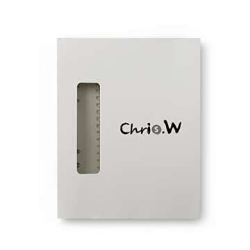 Chris.W 1Pack Transparent Soft PVC 6-Ring Binder Cover w/Snap Button Closure for Ring-Bound Planner Pages, A5 Size(Inner Paper Not Included) (Clear, A5)