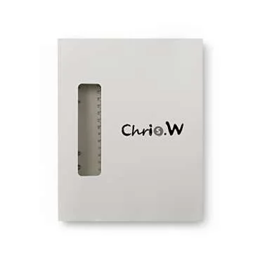 Chris.W 1Pack Transparent Soft PVC 6-Ring Binder Cover w/Snap Button Closure for Ring-Bound Planner Pages, A5 Size(Inner Paper Not Included) (Clear, A5)