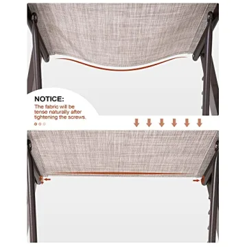 Crestlive Aluminum Adjustable Chaise Lounge for Outdoor Comfort