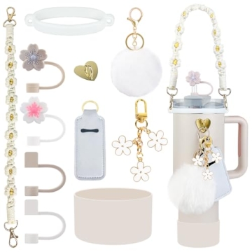 Velaco 11 PCS Stanley Tumbler Accessories Set - Stylish Cup Gear