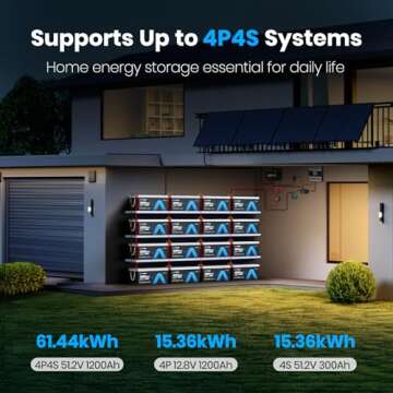 12V 300AH LiFePO4 Battery with Built-in 200A BMS