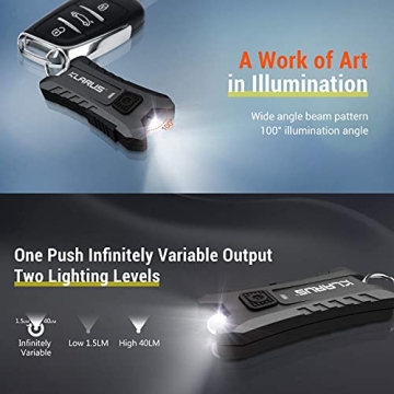 Klarus Mi2 Mini LED Keychain Flashlight for Everyday Use