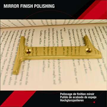 ZhongWang Hardware ZW-A100 4 Inch Bright Brass House Number 1/ZhongWang Hardware ZW-A100 Casa de latón Brillante de 4 pulgadas Número 1