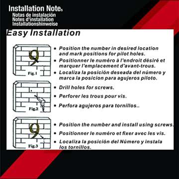 ZhongWang Hardware ZW-A100 4 Inch Bright Brass House Number 1/ZhongWang Hardware ZW-A100 Casa de latón Brillante de 4 pulgadas Número 1