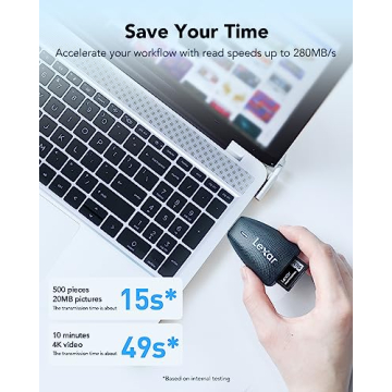 High-Speed Lexar 256GB SD Card V60 for Photography