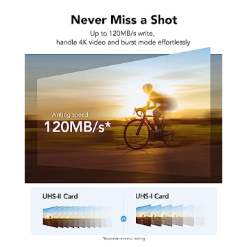 High-Speed Lexar 256GB SD Card V60 for Photography
