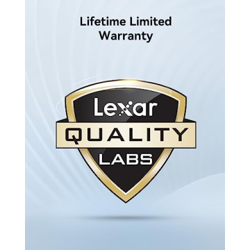 High-Speed Lexar 256GB SD Card V60 for Photography