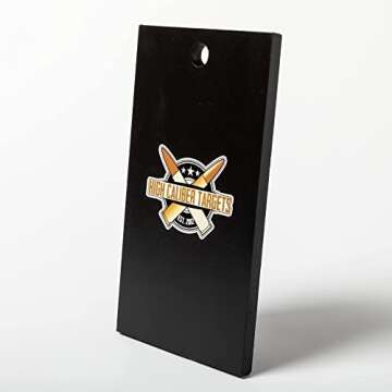 High Caliber AR500 Steel | A Zone - 6"x 11", 1/4" Thick | IPSC/IDPA Competition Targets - for Precision Practice(1/2", 3/8", 1/4", differen sizese)