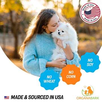 OrganaBark Natural Dog Treats Duck Flavor - Grain Free Jerky Chews, Sourced and Made in USA - Real Duck and Chicken with No Artificial Flavors - Iron, Amino Acids and Protein Enriched Training Snacks