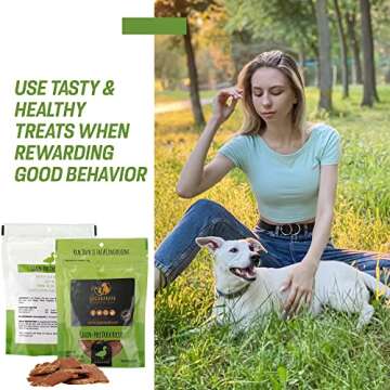 OrganaBark Natural Dog Treats Duck Flavor - Grain Free Jerky Chews, Sourced and Made in USA - Real Duck and Chicken with No Artificial Flavors - Iron, Amino Acids and Protein Enriched Training Snacks