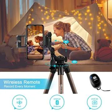 Endurax 60'' Tripod for Camera Canon Nikon DSLR