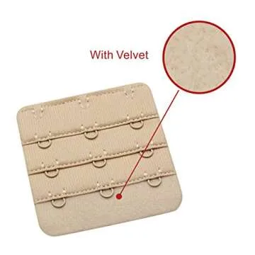 Wingslove Lady's Bra Extender Bra Band Breathing room 3pcs-Pack (3 Hook 3/4 Inch Spacing)