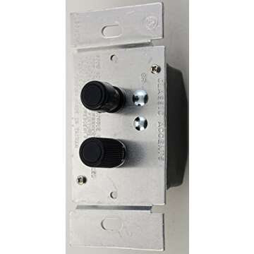 Classic Accents Trimmed Three Way 400 Watt Black Button Antique Push Button Dimmer Light Switch