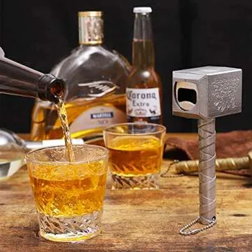Lmaytech Hammer-Shaped Beer Bottle Opener with Magnet