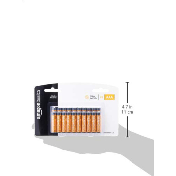 Amazon Basics 20-Pack AAA Alkaline Batteries Long-Lasting Power