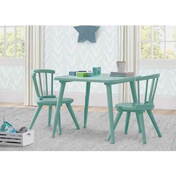 Delta Children Windsor 2 Chair, 3 Piece Set, Aqua
