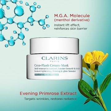 CLARINS Cryo-Flash Face Mask for Instant Lift & Glow