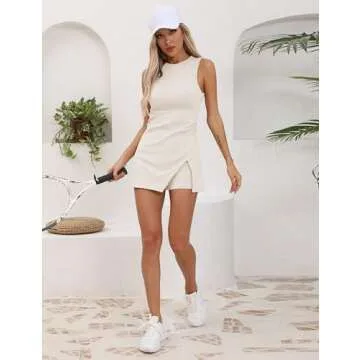 Stylish Bankeng Women's Tennis Dress with Built-in Shorts