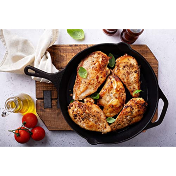 Utopia Kitchen 12-Inch Cast Iron Skillet for Perfect Cooking
