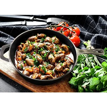 Utopia Kitchen 12-Inch Cast Iron Skillet for Perfect Cooking
