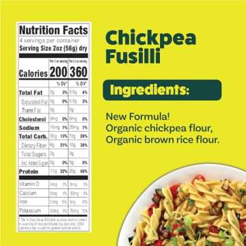 Explore Cuisine Chickpea Fusilli - Organic Gluten-Free Pasta