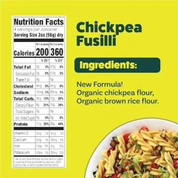 Explore Cuisine Chickpea Fusilli - Organic Gluten-Free Pasta
