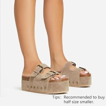 JORISTIMO Women’s Cork Flatform Sandals for Stylish Comfort