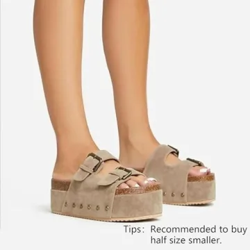 JORISTIMO Women’s Cork Flatform Sandals for Stylish Comfort