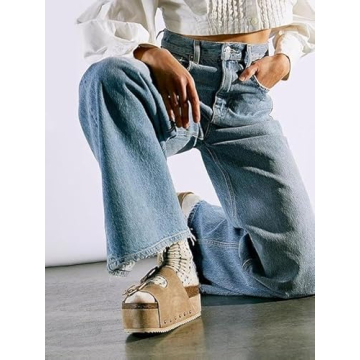 JORISTIMO Women’s Cork Flatform Sandals for Stylish Comfort