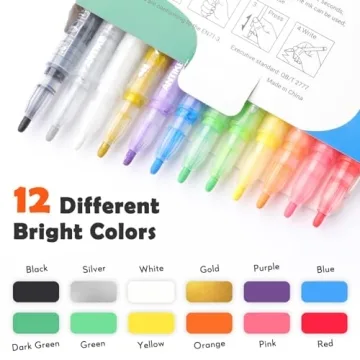 ANTIKE Temporary Tattoo Markers & Stencils Kit