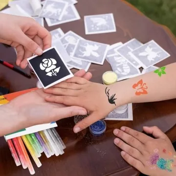 ANTIKE Temporary Tattoo Markers & Stencils Kit