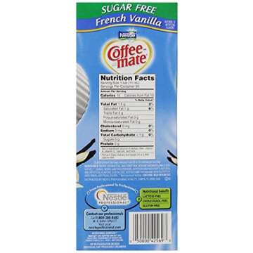 Sugar Free French Vanilla Creamer | Coffee Mate Singles