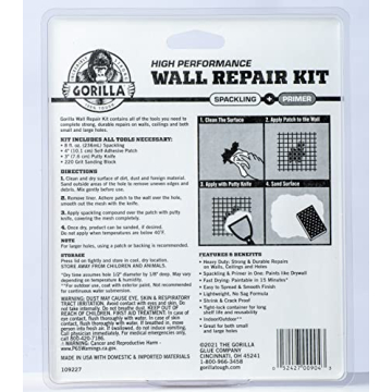 Gorilla Wall Repair Kit for Easy and Durable Repairs