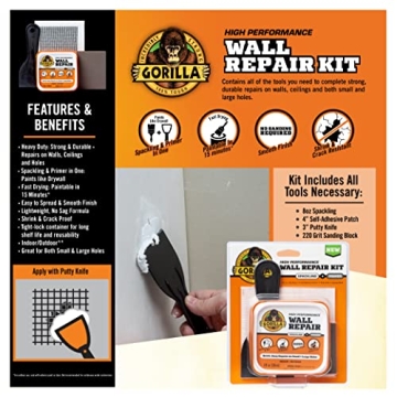 Gorilla Wall Repair Kit for Easy and Durable Repairs