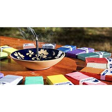 New Box of 9 Premium Frankincense Incense Sticks: Handcrafted 100% Natural, Artisan and Therapeutic Incense Stick from the Brazilian Amazon Forest, Experience Positive Energy & Harmony Crafted by Inca