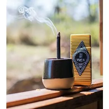 New Box of 9 Premium Frankincense Incense Sticks: Handcrafted 100% Natural, Artisan and Therapeutic Incense Stick from the Brazilian Amazon Forest, Experience Positive Energy & Harmony Crafted by Inca