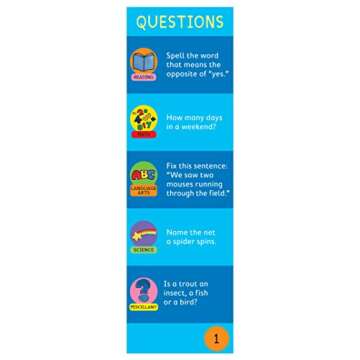 Brain Quest 1st Grade Q&A Cards: 750 Questions and Answers to Challenge the Mind. Curriculum-based! Teacher-approved! (Brain Quest Smart Cards)