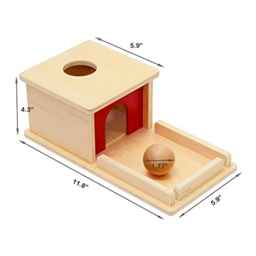 Montessori Object Permanence Box Wooden Toy for Kids