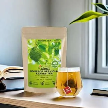FullChea Soursop Leaves Tea Bags - 40 Indiv. Teabags - Caffeine-Free
