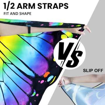 iROLWIN Butterfly Wings Costume for Women and Teens