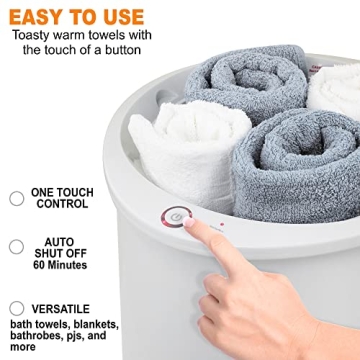 Onyx Towel Warmer Bucket - Luxury Comfort in Minutes