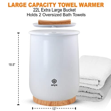 Onyx Towel Warmer Bucket - Luxury Comfort in Minutes