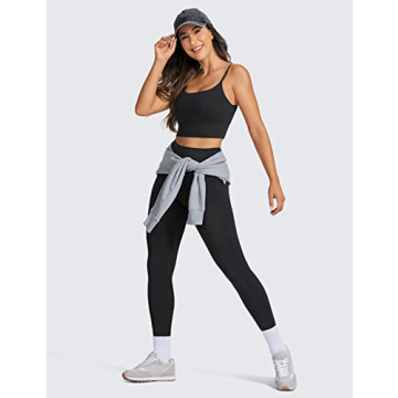 CRZ YOGA Longline Sports Bra - Adjustable & Stylish for Workouts