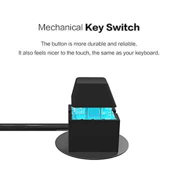 DKE Desktop Computer Power Switch Power Supply Control Adapter Cable 2M External PC Power Button ATX Desktop Computer Case Motherboard Switch On Off Power SW Cables, Black
