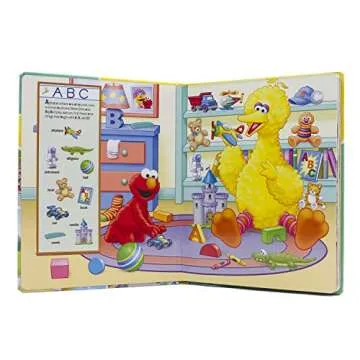 Sesame Street - E is for Elmo! ABCs - My First Look and Find Activity Book - PI Kids