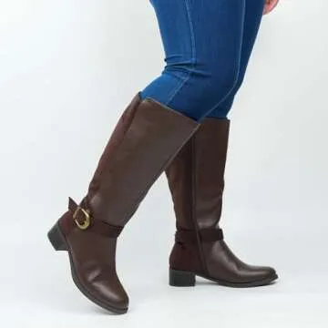 Hawkwell Extra Wide Calf Knee High Boots - Stylish & Comfortable